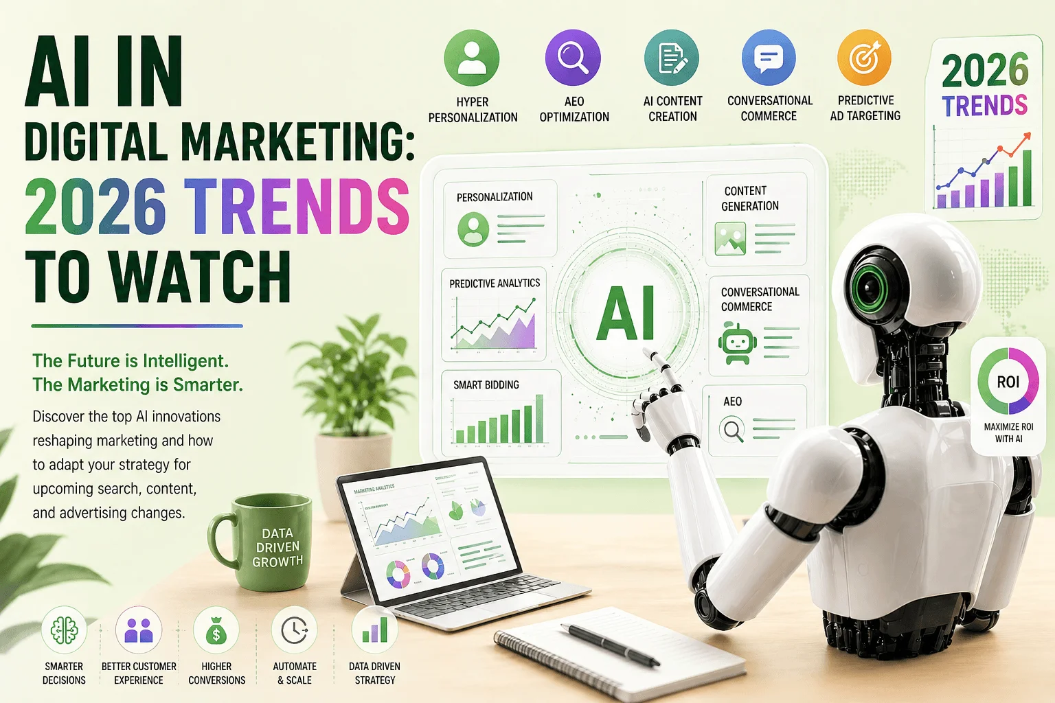 An image about AI Digital Marketing trends in 2026