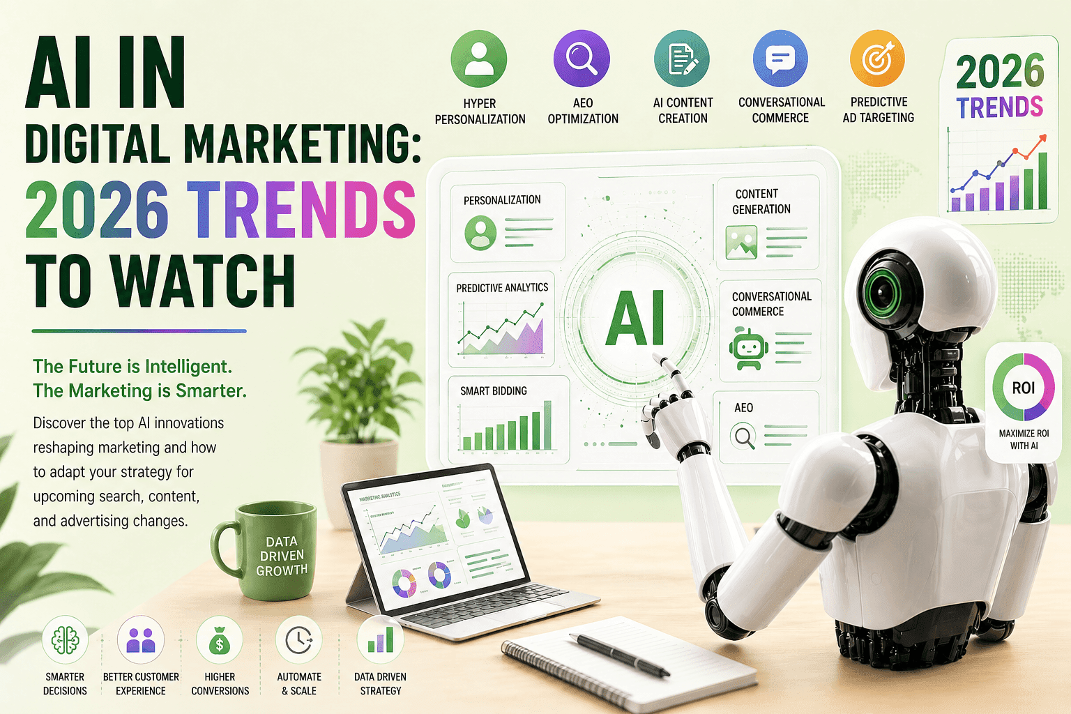 An image about AI Digital Marketing trends in 2026